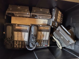 Commercial phone system for your office or business with 7 phones