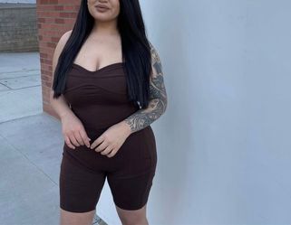 Brown jumpsuit