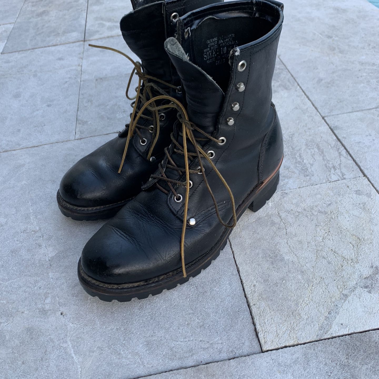 Vintage Gorilla Shoe Black Leather Men's Boots 10.5 Matterhorn Soles for  Sale in Winter Park, FL - OfferUp