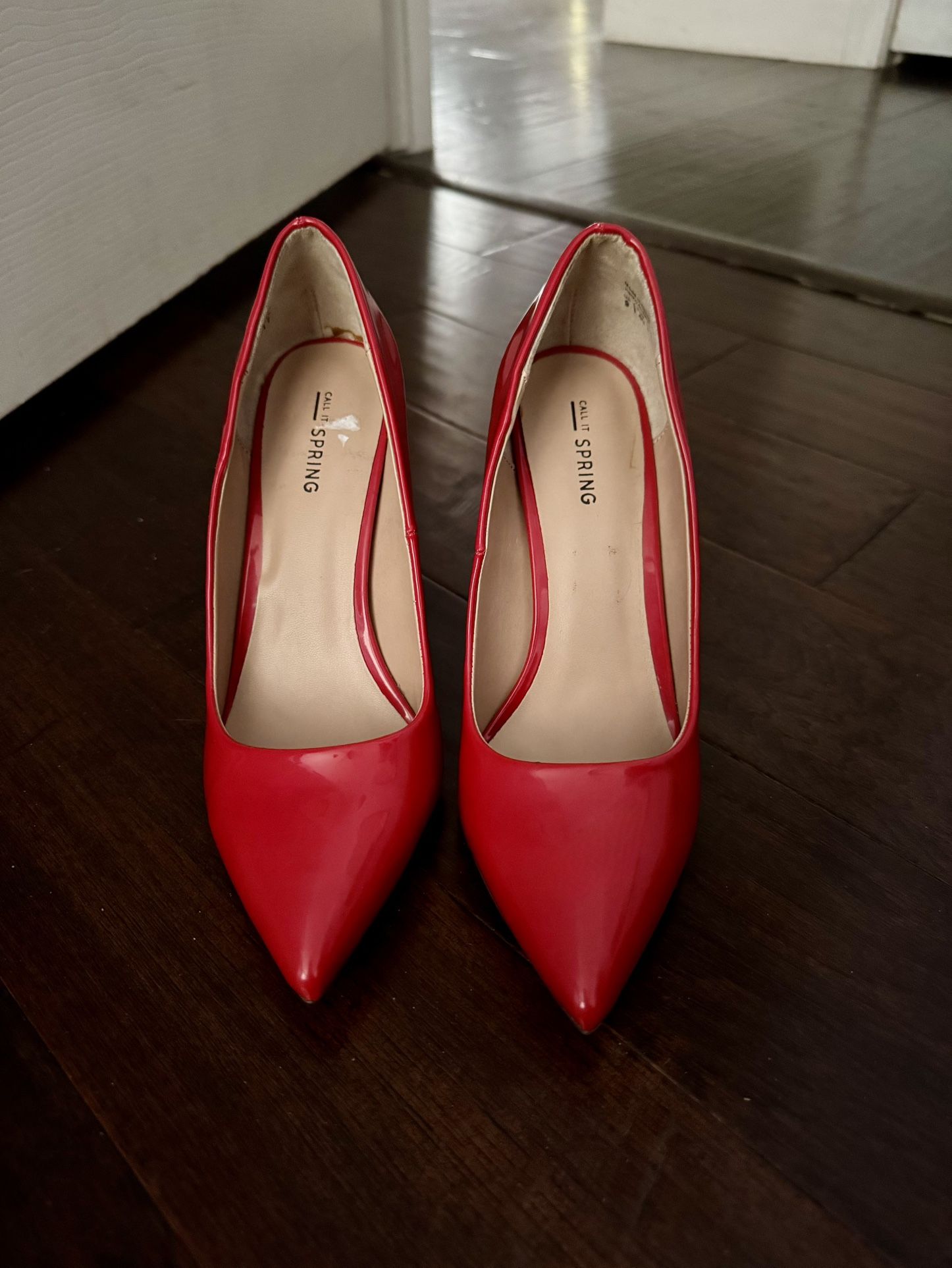 Call It Spring Red High Heel Shoes