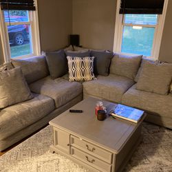Large Plush Corner Sectional Couch
