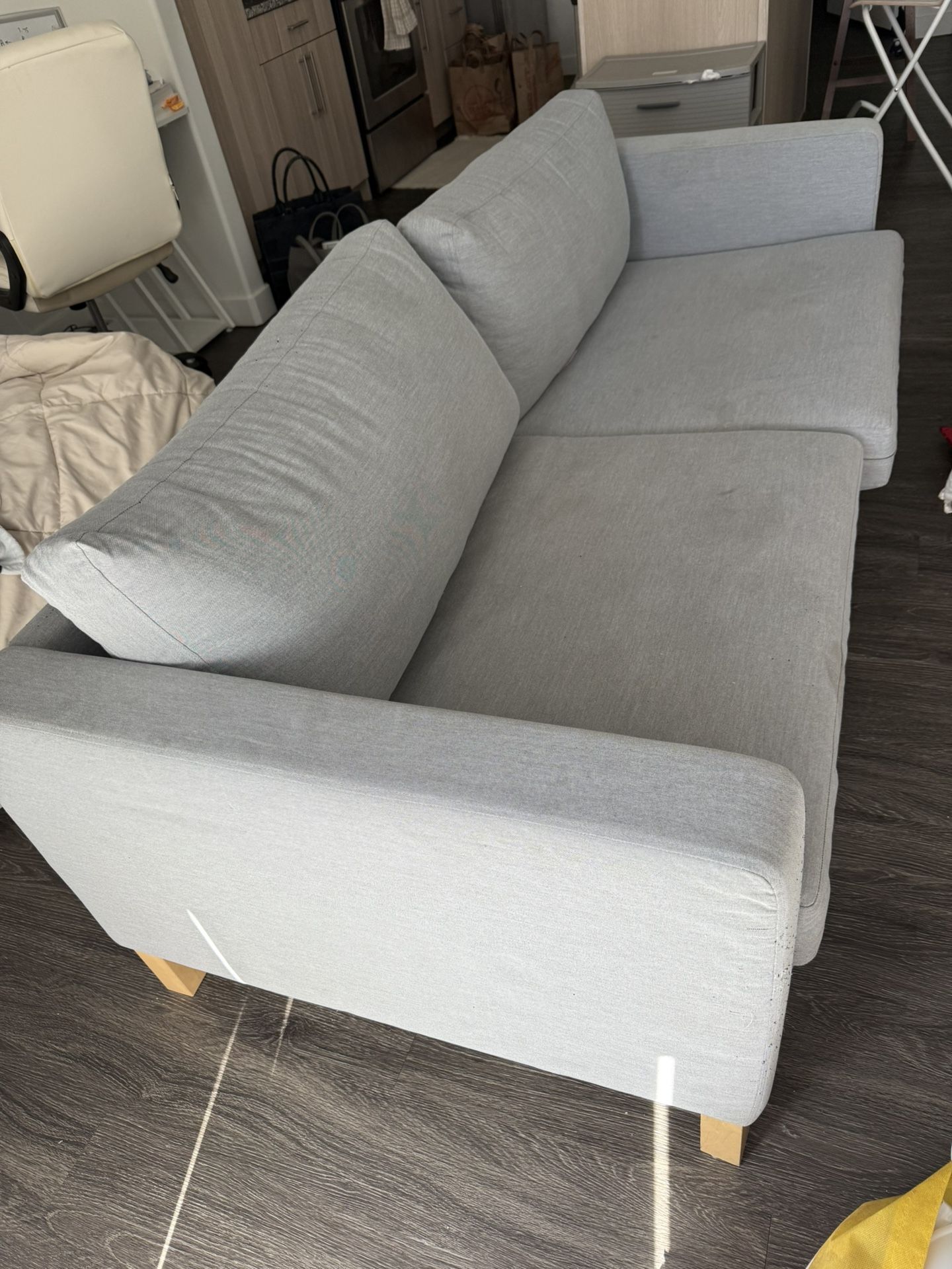 Grey Couch w/pillows