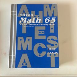 New Saxon Math 65 Textbook 