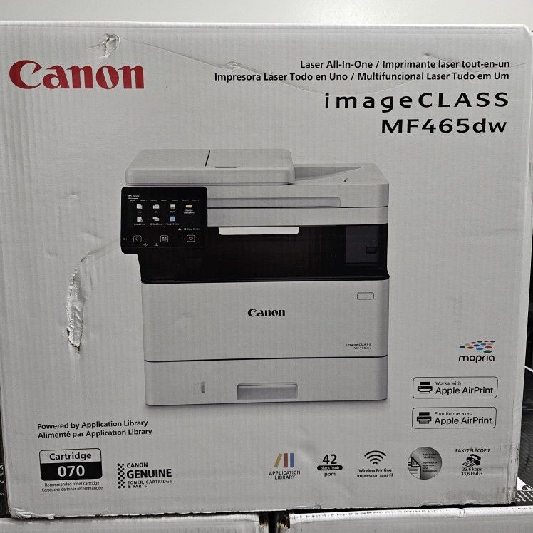 Canon imageClass All-in-one Laser Printer, Copier, Fax, Scanner Monochrome with Included Toner NEW