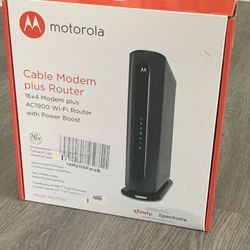 Motorola Cable Modem Router Combo