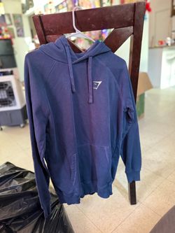 Gymshark Navy Pullover Hoodie – Size M
