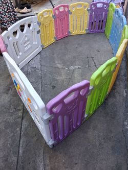 Colorful Plastic Baby Play Yard Pen