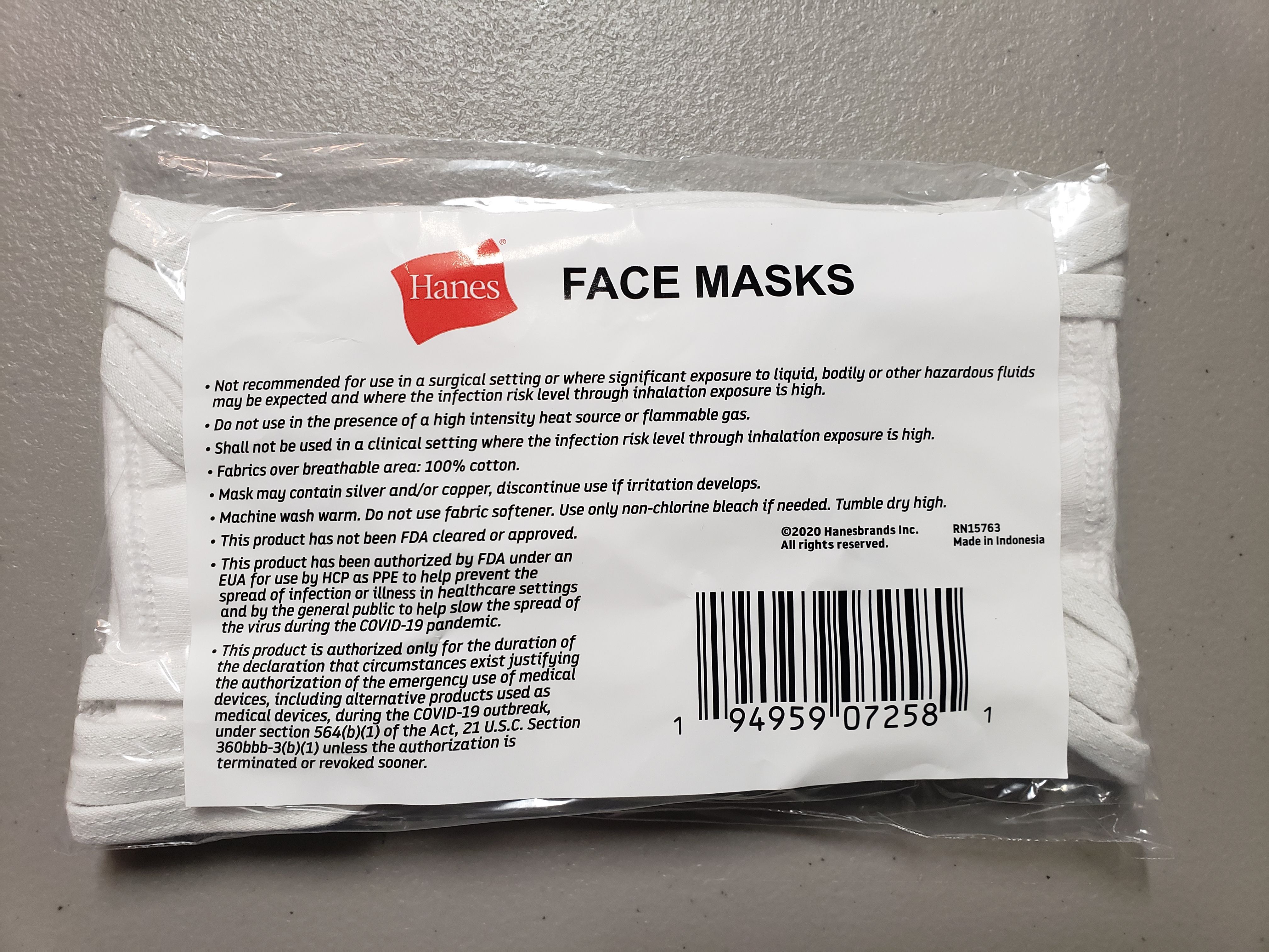 Washable face mask branded LV