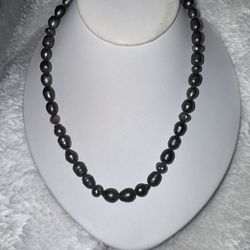 Vintage Stunning Tahitian Pearl 16" Necklace with Toggle Clasp 