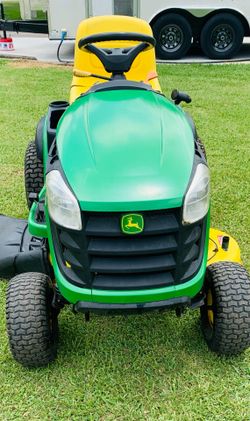  Green & Yellow John Deere D140 Riding Lawn Mower Tractor/Cortacésped Con Asiento / Pickup Only