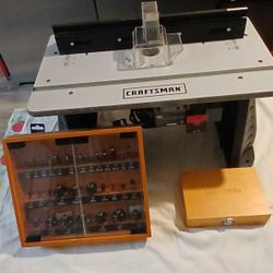 Craftsman Router Table + Bits