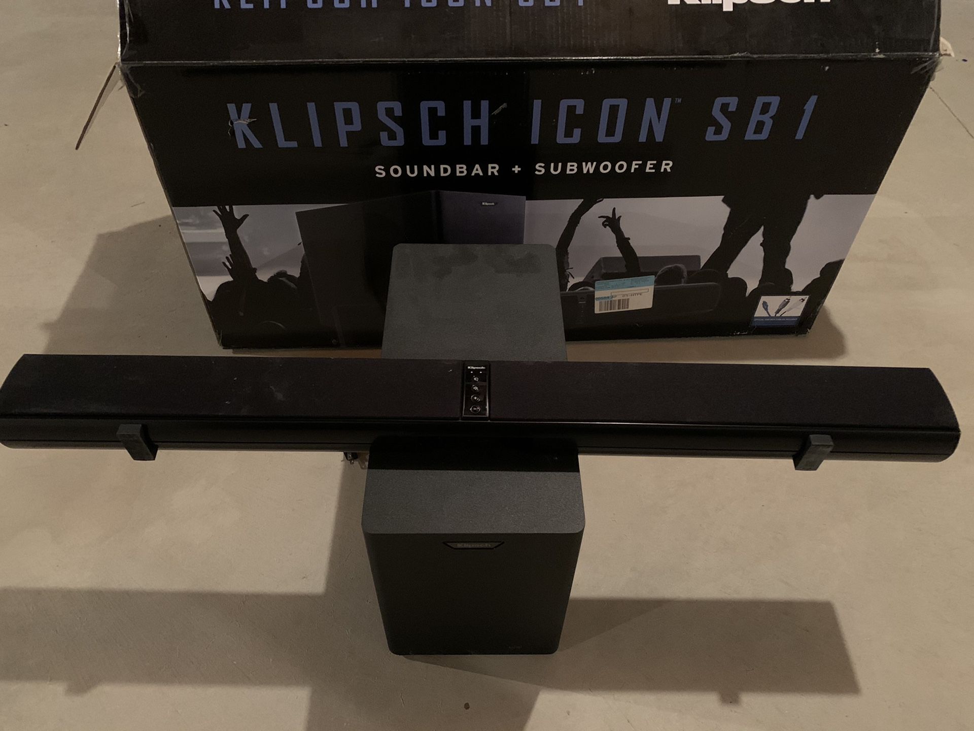 Klipsch Icon SB1 Soundbar and Subwoofer