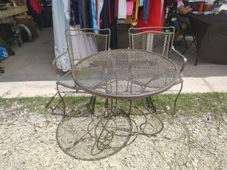 Outdoor metal mesh design patio set