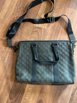 Computer bag, gray, pre-owned