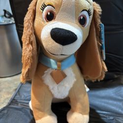 Disney Collectible 10 inch Plush Stuffed Animal, Lady, Lady and the Tramp, Kids Toys