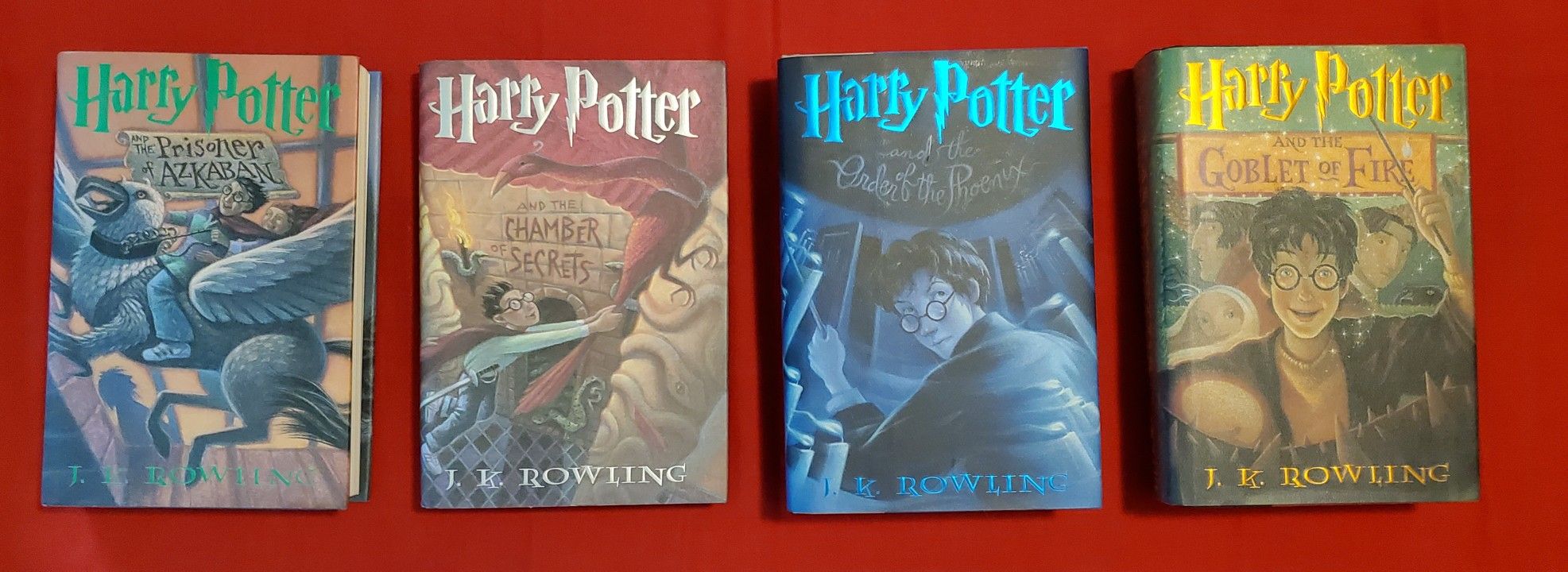 Mint Condition Collection of Harry Potter Books Year 2,3,4,5