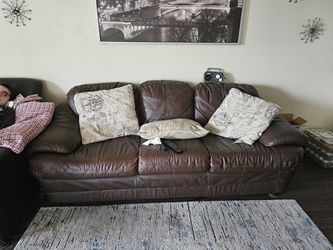 Tape Leather Couch