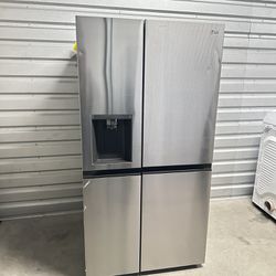 New LG Refrigerator Side By Side 2 Door Water Dispenser Ice Maker Stainless Steel 