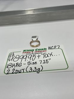 CARTIER RING 18KT RG, 3.4 GRAMS, SIZE 7”