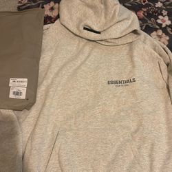 Essentials Hoodie Size large 