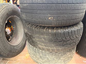Tires All 4  Toyota 16inch steel Rims with tires Hub Cap