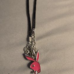 Pink Bunny Necklace 