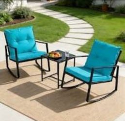 Brand new in the box patio chairs patio furniture patio rocking chairs 🆕☑️🚎