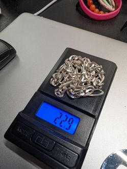 Silver Figaro chain 23 grams