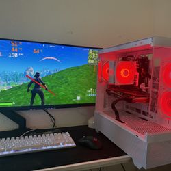 White Gaming Pc Computer Desktop RTX