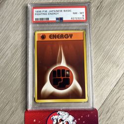 1996 Japanese 1st Edition Fighting Energy PSA 8