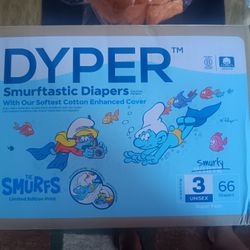Smurfs Diapers Size 3