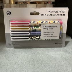 Brand New Fashion Print Dry Erase Markers