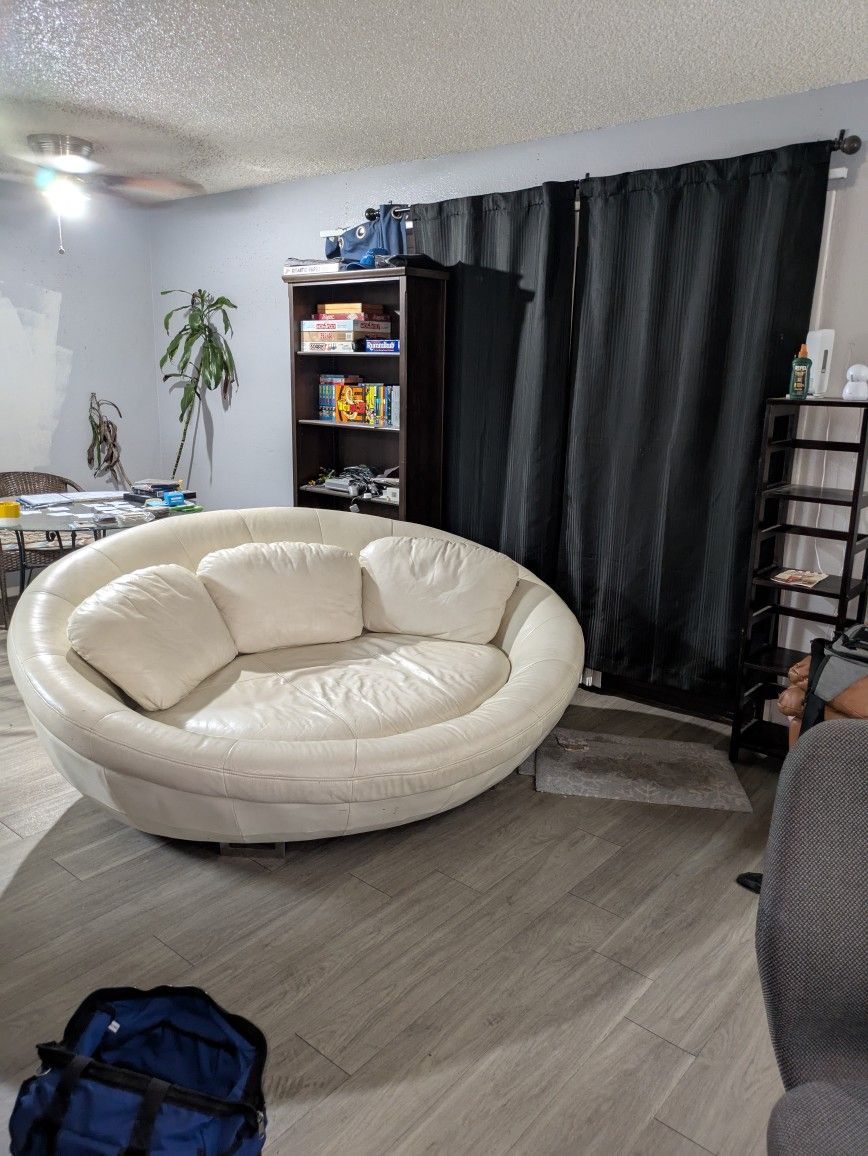 Cellini Leather Italian Couch