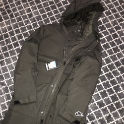 NIKE SPORTSWEAR SYNTHETIC-FILL PARKA OLIVE GREEN/BLK/WHT MEDIUM 