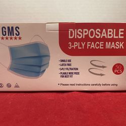 GMS Disposable 3-PLY Face Mask 50 PCS