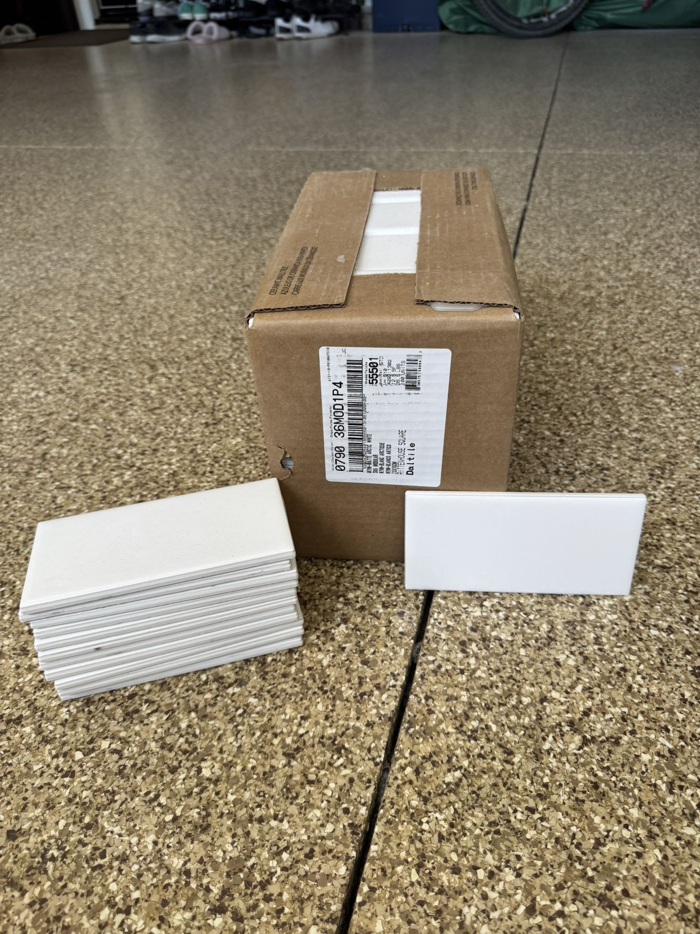 Daltile White Matte 3x6 Subway Tiles, New!