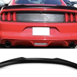 15-23 Ford Mustang Coupe 2-Door H Style Rear Trunk Spoiler Wing Lip ABS