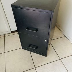 File Cabinet 2 Drawers  Home Organizer Steel Metal Vintage 