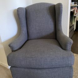 Charcoal Oscar Chair with Cushion