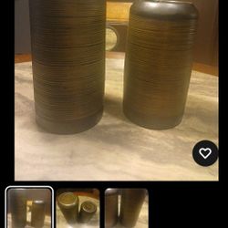 CANDLE  HOLDERS RIBBED TEXTURE 