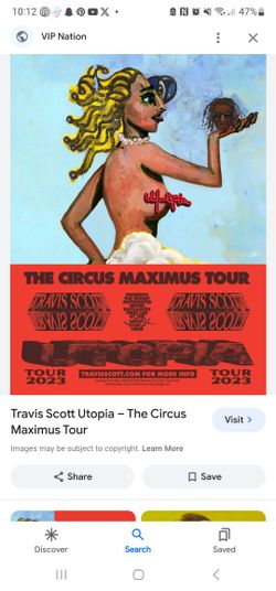 Travis Scott Circus Maxximus Utopia Tour Tickets