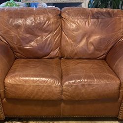 Leather Loveseat