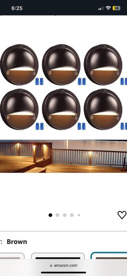 LED Outdoor Deck Lights 6pack