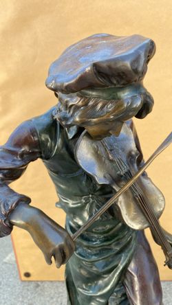 Bronze Statue On Marble Base