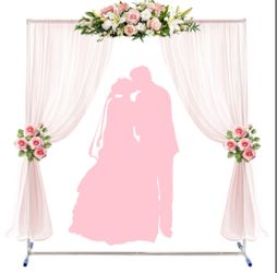 Wedding Arch,7 X 6 FT Metal Arch Backdrop Stand With Support Feet Base,Square Arched Frame For Birthday Party Ceremony Event Balloon Arches Decoration
