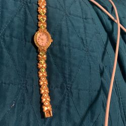Gold August Birthstone Watch