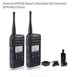 Motorola DTR700 Digital 2-Way Radio (50 Channels) (DTR700) (2-Pack)
