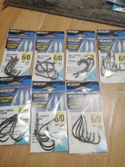 Owner Cutting Point Aki Twist Hook 6/0 – 7 Packs