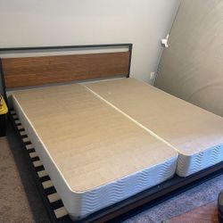 King Bed Frame And Box Springs