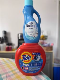 Tide Pods 3-in-1 and Downy Soft Cool Cotton Fabric Softener
